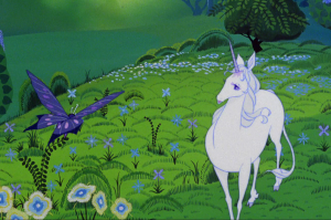 The Last Unicorn The Last Unicorn and butterfly
